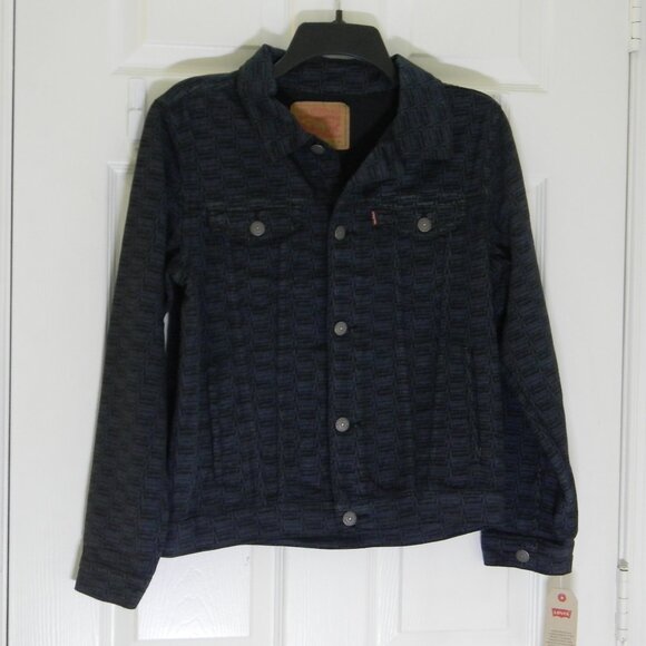 LEVI’S ― Boys Classic Fit Trucker Denim Jean Jacket Printed Multiple Sizes NWT - Picture 1 of 5